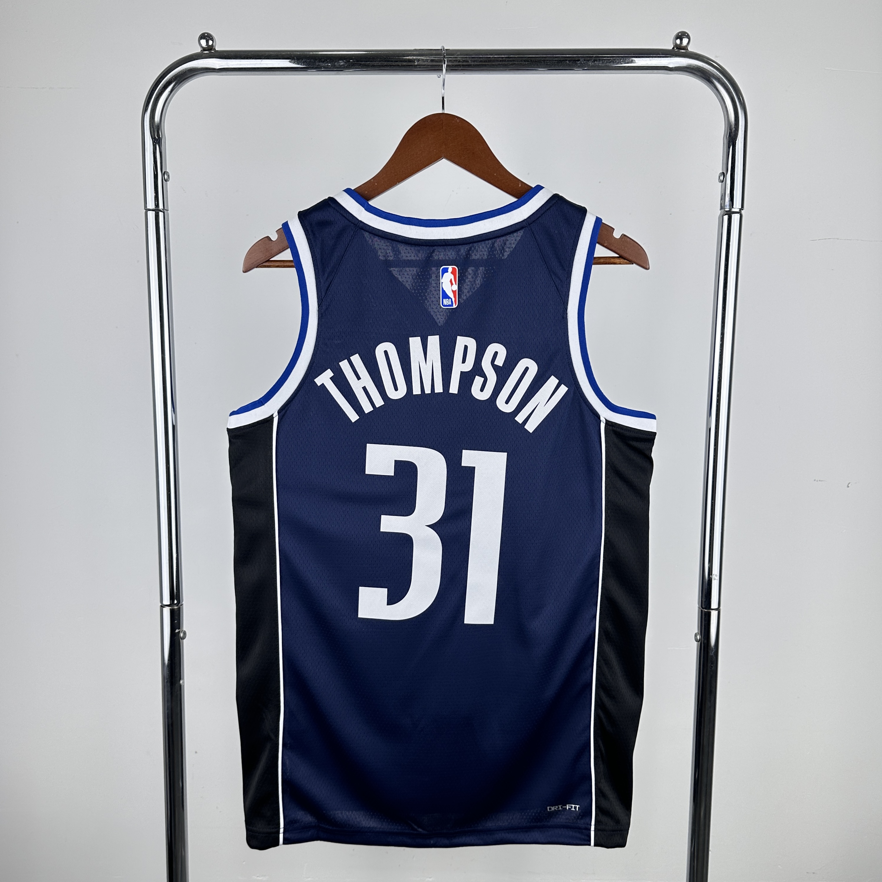 Men Dallas Mavericks 31 Thompson Blue Seasons 2024 NBA Jerseys